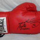 Sugar Ray Leonard & Roberto Duran Signed / Autographed Everlast Boxing Glove