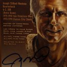 Joe Montana Autographed Hall Of Fame Postcard