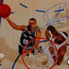 Tony Parker Autographed 8x10 Top View Dunking Photo- JSA Authenticated