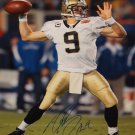 Drew Brees Autographed 16x20 Vertical Passing Photo- JSA W Authenticated