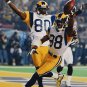 Isaac Bruce Autographed 16x20 Cheering Photo- Bruce Hologram