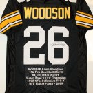 Rod Woodson Signed / Autographed Black Stat Jersey- JSA W Authenticated