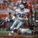 Emmitt Smith Autographed 16x20 Front View Running Photo- TriStar Authenticated