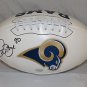 Isaac Bruce Autographed St Louis Rams Logo Football- Bruce Hologram