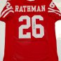 Tom Rathman Signed / Autographed Red Jersey- JSA W Authenticated