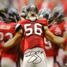 Brian Cushing Autographed 20x24 Yelling Canvas- JSA W Authenticated