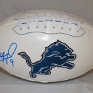 Matthew Stafford Autographed Detroit Lions Logo Football- Stafford Hologram