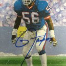 Lawrence Taylor Autographed New York Giants Goal Line Art Card- JSA Auth