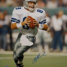 Troy Aikman Autographed 16x20 Looking To Pass Photo- JSA Authenticated