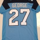 Eddie George Signed / Autographed Blue Jersey- JSA Authenticated