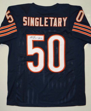 Mike Singletary Signed / Autographed Navy Blue Jersey- JSA Authenticated