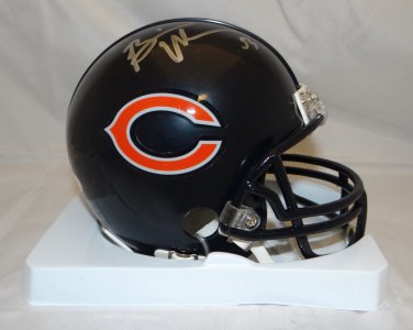 Brian Urlacher Autographed Chicago Bears Mini Helmet- JSA Authenticated
