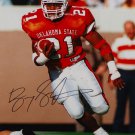 Barry Sanders Autographed 8x10 OSU Cowboys Vertical Running Photo- Schwartz Auth