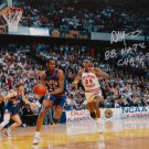 Danny Manning Autographed 16x20 KU Against OU Sooners Photo- JSA W Authenticated