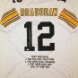 Terry Bradshaw Signed / Autographed White Stat Jersey- JSA Authenticated