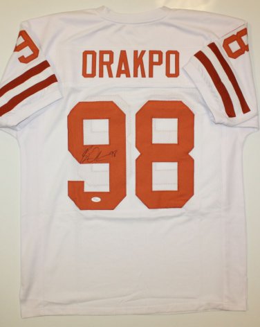 Brian Orakpo Signed / Autographed White w/ Orange Jersey- JSA W Authenticated