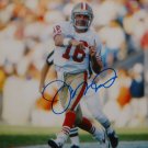 Joe Montana Autographed 8x10 Front View Passing Photo- JSA Authenticated