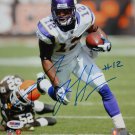 Percy Harvin Autographed 8x10 Vertical On Field Photo- PSA/DNA Authenticated