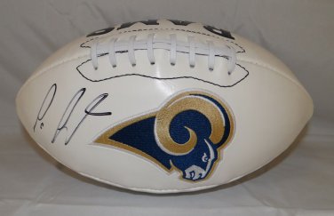 Tavon Austin Autographed St Louis Rams Logo Football- Austin Hologram