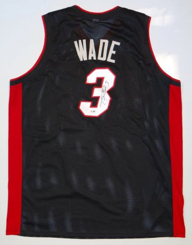 Dwayne Wade Signed / Autographed Black Jersey- PSA/DNA Authenticated