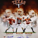 Applewhite, McCoy & Young Autographed 16x20 Texas Quarterbacks Photo- JSA Auth