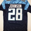 Chris Johnson Autographed Blue Tennessee Titans Jersey- PSA/DNA Authenticated