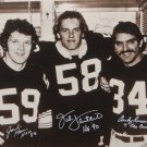 Ham, Lambert & Russell Autographed 16x20 B&W Locker Room Photo- JSA W Auth