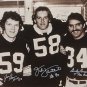 Ham, Lambert & Russell Autographed 16x20 B&W Locker Room Photo- JSA W Auth