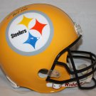 Jack Butler Autographed F/S Yellow Pittsburgh Steelers Helmet- JSA Authenticated