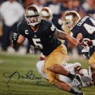 Manti Te'o Autographed 8x10 Vertical Running Photo- JSA Authenticated