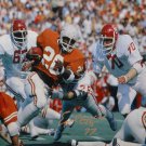 Earl Campbell Autographed 16x20 UT Against OU Sooners Photo- JSA Authenticated