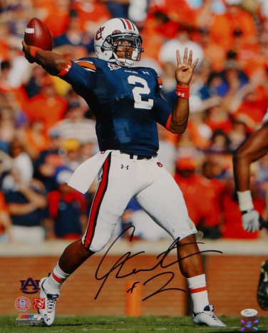Cam Newton Autographed 16x20 Auburn Passing Photo- JSA Authenticated