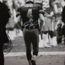 Brett Favre Autographed 16x20 B&W From Behind Photo- Favre Authenticated