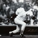 Deion Sanders Autographed 16x20 B&W Swinging Yankees Photo- JSA W Authenticated