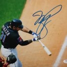 Mike Piazza Autographed 8x10 NY Mets Swinging Photo- JSA W Authenticated