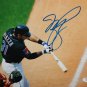 Mike Piazza Autographed 8x10 NY Mets Swinging Photo- JSA W Authenticated