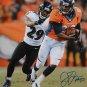 Julius Thomas Autographed 8x10 Vertical Running Photo- JSA Authenticated