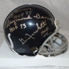 Berry, Marchetti & Moore Autographed Baltimore Colts Mini Helmet- PSA/DNA Auth