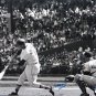 Stan Musial Autographed 16x20 B&W Swinging Photo- JSA Authenticated