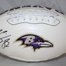 Torrey Smith Autographed Baltimore Ravens Logo Football- JSA Authenticated