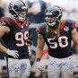 JJ Watt & Brooks Reed Autographed 16x20 On Field Photo- JSA W Authenticated