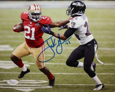 Frank Gore Autographed 8x10 Against Ravens Photo- JSA Authenticated
