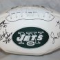 Sack Exchange Autographed New York Jets Logo Football- JSA Authenticated