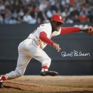 Bob Gibson Autographed 16x20 Up Close Pitching *White Photo- JSA Authenticated