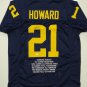 Desmond Howard Signed / Autographed Navy Blue Stat Jersey- JSA Authenticated