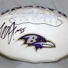 Terrell Suggs Autographed Baltimore Ravens Logo Football- JSA W Authenticated