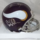Purple People Eaters Autographed Minnesota Vikings Mini Helmet- JSA Auth