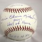 Cal Edwin Ripken Jr. Autographed Stat Rawlings OML Baseball- JSA Authenticated