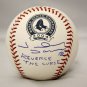 Johnny Damon Reverse Autographed Rawlings OML 2004 Baseball- JSA Authenticated