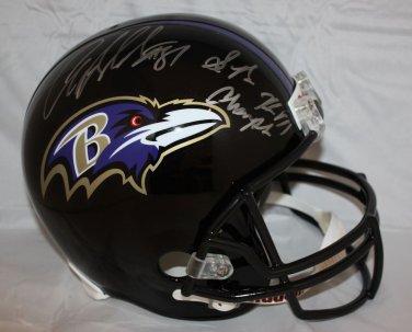 Anquan Boldin Autographed Full Size Baltimore Ravens Helmet- JSA W Authenticated